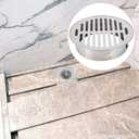 Floor Drain Cover, Stainless Steel Round Anti Blocking Round Grate Cover, Balcony Snap-in Drain Drain Strainers for Bathroom, Kitchen, Washroom, Patios(160 Flat Mouth)