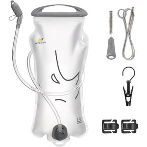 N NEVO RHINO Hydration Bladder 2L-3L,Water Reservoir for Hiking Backpack Leak Proof Water Storage Bladder,BPA-Free Water Pouch Hydration Pack for Camping Cycling Running