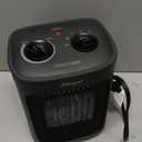 Space Heater, 1500W Electric Heaters Indoor Portable with Thermostat, PTC Fast Heating Ceramic Room Small Heater with Heating and Fan Modes for Bedroom, Office and Indoor Use (10IN)