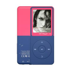 Mp3 Player with Bluetooth Music Players,Portable Mp3/Mp4 Players with Video,Voice Record,Fm Radio,E-Book,Photo Viewer,Alarm Clock,1.8" HD Screen MP3 Player with SD Card Slot (Red 32GB)