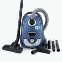 Bagged Canister Vacuum Cleaner, 1400W Powerful High-Suction Bagged Canister Vac with 3.7QT Dust Bags, Pop-N-Go Brush, HEPA Filter, Dual Motors&4 Cleaning Tools, Perfect for Low-Pile Carpets& Hard Floors
