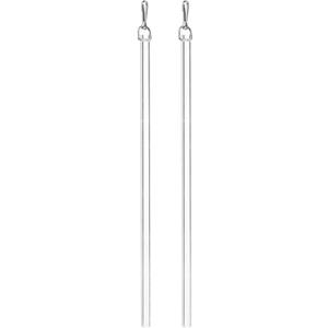 uxcell 2Pcs 17" Clear Curtain Pull Rod, Acrylic Blind Wand Replacement Part with Hook, Window Blind Tilt Wand for Window Opener Accessory