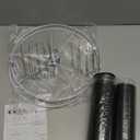 Drum Lampshade Set of 2, Lamp Shades for Table Lamps Floor Lamp, 13" Top X 13" Bottom X 10" High Black Large Line Fabric Lamp Shades, Easy Assembly Replacement Lampshades