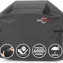 GrillTough Heavy Duty BBQ Grill Cover for Outdoor Grill, 58 Inch Waterproof, Weather Resistant, UV & Fade Resistant with Adjustable Straps Gas Grill Cover for Weber, Charbroil, etc. Charcoal