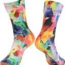 RANDY SUN Waterproof Breathable Socks, [SGS Certified] Unisex Novelty Skiing Trekking Hiking Wading Trail Socks, Large