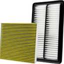 Capume 2Pcs Cabin Engine Air Filter Kits JM802 JM1722 Fits for 2021-2025 TLX 2.0L, 2018-2025 Odyssey, Replacement for CF11182, CA12061, 80292TF0G01, 17220-5J6-A10