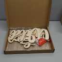 Kigley 5 Pcs Playroom Wall Decor 15.4" x 18" 3D Where The Wild Ones Play Nursery Sign Wooden Wall Art Decoration for Kids Toddler Room Decor Boys and Girls Kindergarten Bedroom Word Sign(Wood Color)