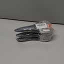 3 Pack SAMSFX Fishing Heavy Duty Anti-Slip Serrated Edge Scissors Saltwater Freshwater Braid Scissors Braided Line Cutter with Plastic Belt Case Sheath Kit (Enlarge Finger Hole, Gray & Orange Handle)