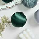Christmas Ball Ornaments, 15 Pcs Ornaments with Velvet, Multicolor Xmas Decorations for Christmas Tree Holiday Decor (Green & Deciduous)