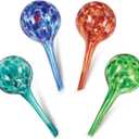 Blazin Indoor Plant Watering Globes | Automatic Self Water Bulbs | Aqua Water Globe | Decorative Hand-Blown Glass | 4pc Deluxe Set (4, Small)