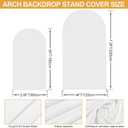 SuuWoee Arch Backdrop Stand Set of 2 With Cover (7.2FT+6FT) Gold Metal Wedding Arch Balloon Stand With Cover for Birthday Party Baby Shower Graduation Ceremony Decoration