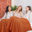 6 Pack Sherpa Fleece Throw Blanket Bulk 50"x 60" Soft Plush Couch Blankets for Women Wedding Spa Sofa Sleepover Party Supplies Guest Room Decor (Black)