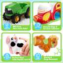 Toddler Toys for 1 2 3 Year Olds, Farm Animal Barn Playset with Animals Figures and Tractor Toy, Montessori Learning Toy for Toddlers 1-3, Christmas Birthday Gifts for Baby Boys Girls Age 12-18 Months