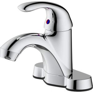 Innova Moldavite Non-Metallic Single Handle Bathroom Faucet with Easy Install QuickNut and ClogFREE PopUp Drain