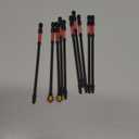 toolant Square Drive Bit Set, Square Impact Driver bits S2 Steel, Robertson Driver Bits Magnetic CNC Tips, Square 2 Impact Bit 1/4" Hex-Shank with Storage Box, 10pcs SQ2 6" Long