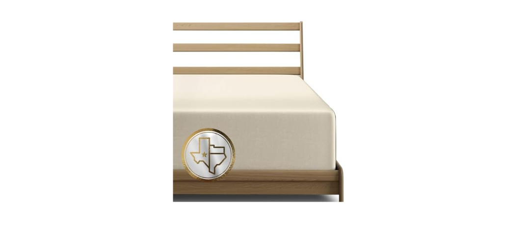 Texas Linen Co 100% Cotton Fitted Sheet Queen Size, Sateen Weave 1000 Thread Count Bed Sheet with Elastic All Around - Fits Mattress Upto 18 inches Ivory