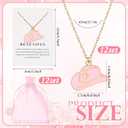 Tondiamo 12 Set Cowgirl Party Favors Cowgirl Hat Necklace Western Necklace for Women Galentine Jewelry Gift Bulk with Card and Bags