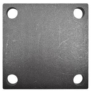 Weldable Square Steel Baseplate 3 Inch Steel Plate Laser Cut A36 Grade, 4mm Thick Heavy Duty 10 Pieces
