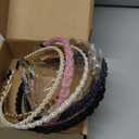 LYroo Pearl Headbands Beaded Headband Metal Head Bands No Slip Hair Accessories for Women Girls,10 Pack