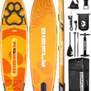 Bigfly 11'635" Super Wide Inflatable Stand Up Paddle Board, Ultra Stable Wide SUP for 2+1 People/Family/Big Size, 100L Backpack, All-Round Sup Board, US Big Fin