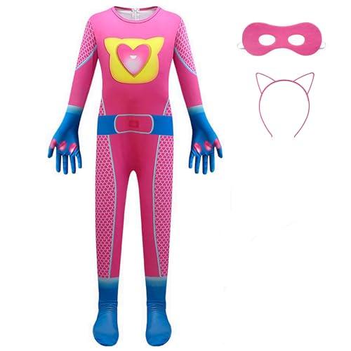 Jossicaoo Kids Girls Outfits Party Stage Halloween Clothes with with Mask and Headband Size 110