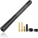 Car Short Antenna, 4.72" Aluminum Radio Antennas Replacement, Carbon Fiber Antenna Kit with Screws, AM/FM Roof Mount Car Radio Reception Antennas Mast for Most Cars SUVs (Black)