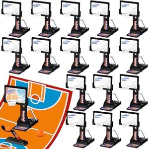 VioraWhite 16 Pack Basketball Game Toys Tabletop Basketball Shooting Game Mini Desktop Basketball Game Gift Desk Games for Adults Office Relax Reduce Stress Basketball Prize Party Favors Birthday Gift