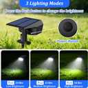 Sucolite 6-Pack Solar Spot Lights Outdoor Waterproof IP65, 3 Lighting Modes 2-in-1 Solar Landscape Spotlights for Yard, 59 LED Solar Powered Wall Lights for Garden Pathway Driveway Walkway, Cool White