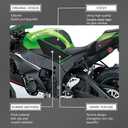 For ZX10R ZX-10R zx10r ZX 10R 2011-2025 Motorcycle Side Fuel Tank pad Tank Pads Protector Stickers Decal Gas Knee Grip Traction Pad Tankpad ZX10R ZX-10R 2011-2025