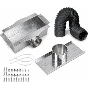 Toe Kick Vent Duct Kit,Under Cabinet HVAC Ducting,Energy Efficient Air Duct Regulator,4" Universal Fit for Kitchen Bathroom Cabinet Toe Kick Space