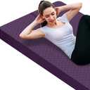 nuveti Large Exercise Mat - 20mm Thick Yoga Mat | Workout Mat for Fitness, Yoga, Pilates, Stretching & Floor Exercises for Women & Men with Free Carrying Bag