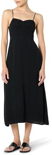The Drop Women's Linea Spaghetti Strap Maxi Dress with Front Slit 4XL