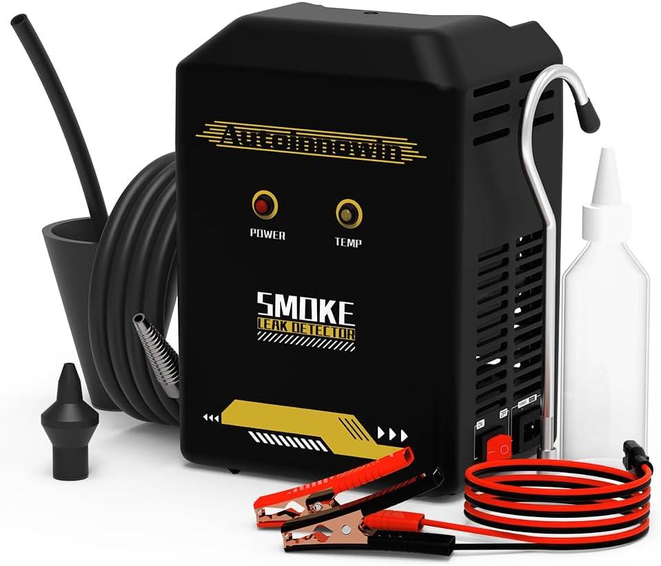 Smoke Machine Automotive Diagnostic Tester - 12V DC EVAP Vacuum Leak Detector for Pipe System