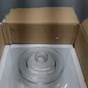 Yaomiao 6 Gallon Glass Jar with Lid Large Cookie Jar Big Opening Airtight Food Storage Canister Canning Pot for Flour Sugar Dog Treat Pasta Candy Glass Containers with Lids for Kitchen