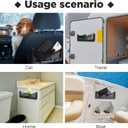 Frienda 2 Pcs ABS Plastic Frame Car Storage Net Bag Phone Car Mesh Net Holder RV Storage Boat Cargo Pocket Organizer Framed Mesh Pocket with Screws for Auto RV (13.8 x 5 Inch)