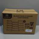 30 Pieces Glass Food Storage Containers with Upgraded Snap Locking Lids,Glass Meal Prep Containers Set - Airtight Lunch Containers, Microwave, Oven, Freezer and Dishwasher Friendly (White)