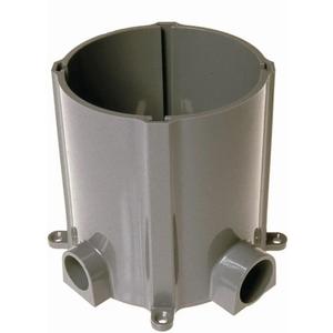 Non-Metallic Floor Box for Concrete Pour, with 3/4 and 1 in. Hubs