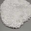 OLANLY Soft Chenille Bathroom Toilet Lid Cover, Machine Washable Seat Covers, 17.5x15, Stays in Place Rubber Backing, Fits Most Round, Elongated and Oblong Lids, Accessories Decor, White
