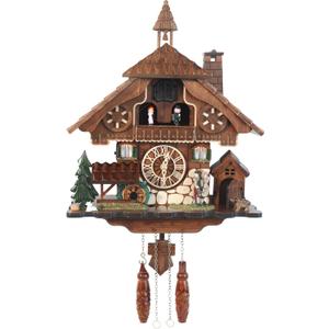 Handmade Wooden Cuckoo Clock, Quartz Wall Clock, Gift for Family