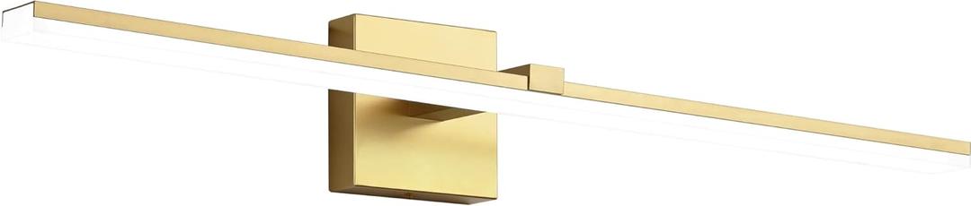 ZUZITO 24in Bathroom Light Fixtures Gold Dimmable Modern LED Vanity Lighting Wall Mount Lamps