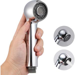 Pull Out Kitchen Faucet Head Replacement, 2 Function Sink Sprayer Head, G1/2 or 13/16 Inch Male Thread Connector, Spray Head Faucet Head Kitchen Tap Sprayer Spout, Chrome