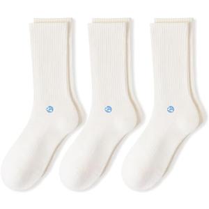 Honeycomb Style Woman Socks 3 Pairs Set (White, L)