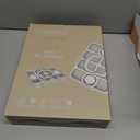 Caperci Snackle Box Container - Large 10-Compartment Divided Serving Tray with Lid and Handle, Built-in 2 Dip Containers, Dishwasher Safe, Leak-Proof, Wheat Straw, BPA-Free (White)