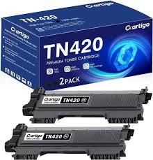 TN420 Black Toner Cartridge 2 Pack Replacement for TN-420 TN 420 Compatible with Brother HL-2270DW HL-2280DW HL-2230 HL-2240 MFC-7360N MFC-7860DW DCP-7065DN Intellifax 2840 2940 Printer, Color: TN420-2PK