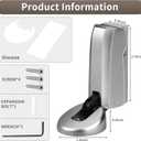 Mechanical Door Stoppers with Hydraulically WYGWP Windproof Heavy Duty Stop Holder Height Adjustable for Offices Home (Silver)