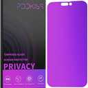PDDKISS Compatible for iPhone 14 Pro Max Privacy Screen Protector Tempered Glass 6.7 inch Display, Gradient Colorful Anti Spy Light HD Easy Installation