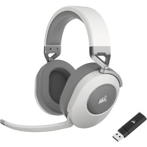 Corsair HS65 Wireless Multiplatform Gaming Headset with Bluetooth - Dolby Audio 7.1 - Omni-Directional Microphone - iCUE Compatible - PC, Mac, PS5, PS4, Mobile - White