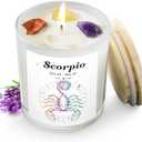 Amazon.com: Cancer Zodiac Candle Gift for Women with Crystals, Zodiac Crystals Candle, July Birthday Gifts for Her, Mom, Sister, Friends, Meditation, Yoga, Relaxation7oz : Home & Kitchen