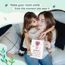 2 x Pawzity Mothers Day Cards for Mom from Daughter Son Kids Toddlers - Happy Flowers Mothers Day Cards from Kids for Mother - 5.3''x 8'' Sentimental Card with Handmade Knitted Flower Crochet & Envelope