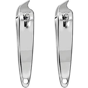 2 PCS Metal Slanted Edge Nail Cutting Clippers Pedicure Manicure Tool Slanted Tip Cuticle Nail Clipper Cutter Nail Clipper Cutter Pedicure Manicure Tool